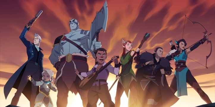 An entry image showing Vox Machina in Critical Role DnD show